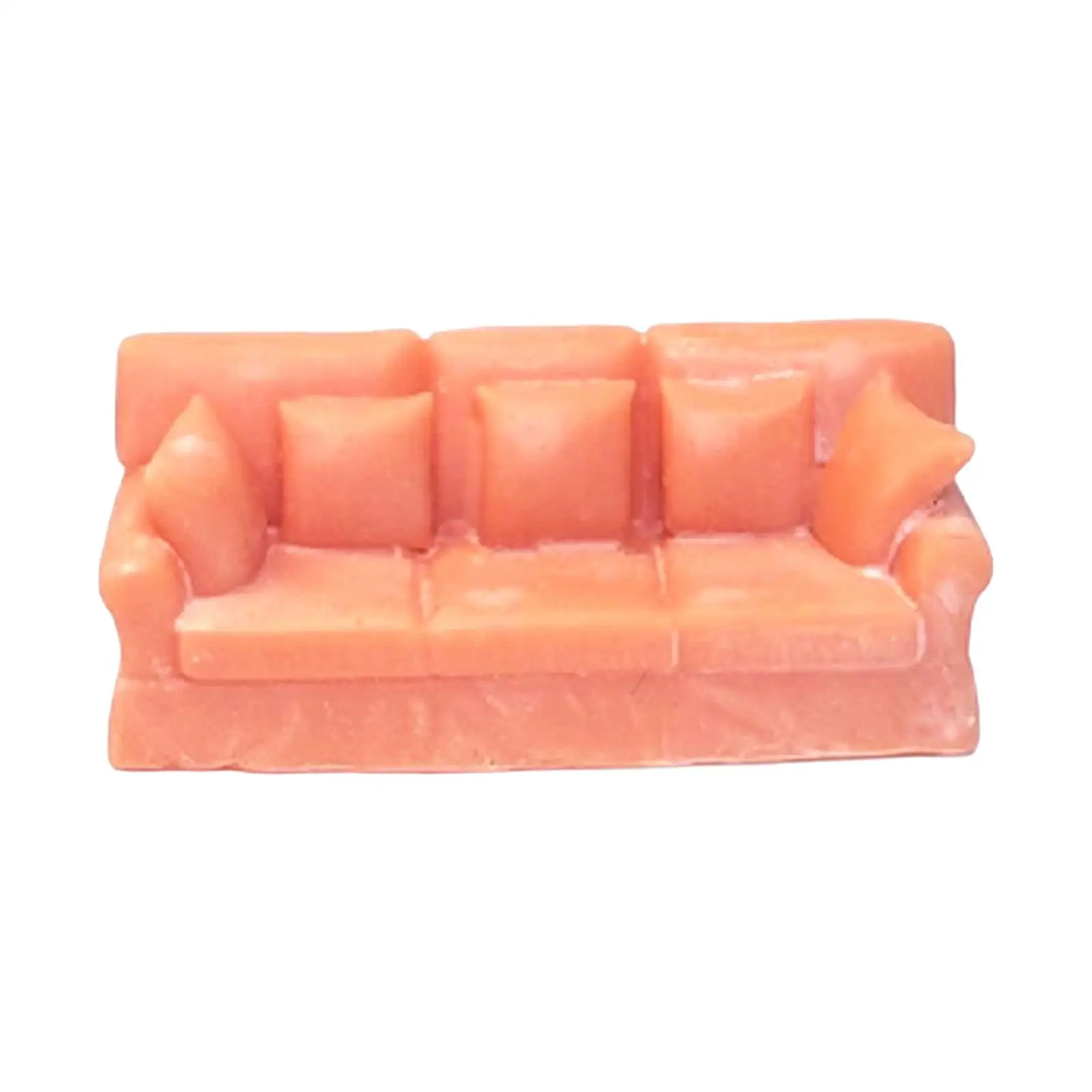 

Simulation 1:64 Unpainted Nordic Sofa Collectible Fairy Garden Accessories