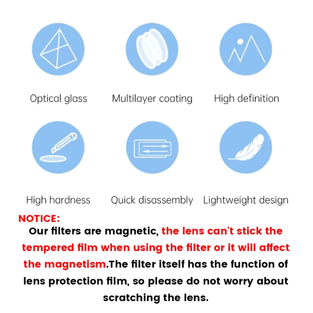 1/8 Filter Set Night Star Combo For DJI Osmo Pocket 3 Handheld Gimbal Camera Accessories action camera accessories camera accessories camera filters kit handheld gimbal accessories
