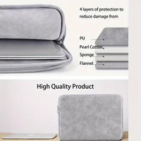 11 13 14 15 Inch Laptop PU Leather Protective Tablet Bag Computer Pouch Case Storage Bags Slim Laptop Sleeve for Macbook Perfect - Image 3