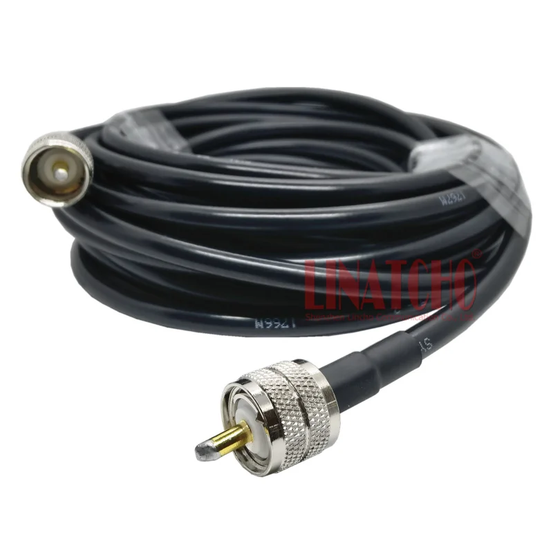 10 Meters 5D-FB LMR300 Coaxial Cable with 2 PL259 UHF Male Connectors Two Way Radio Repeater Antenna Cable