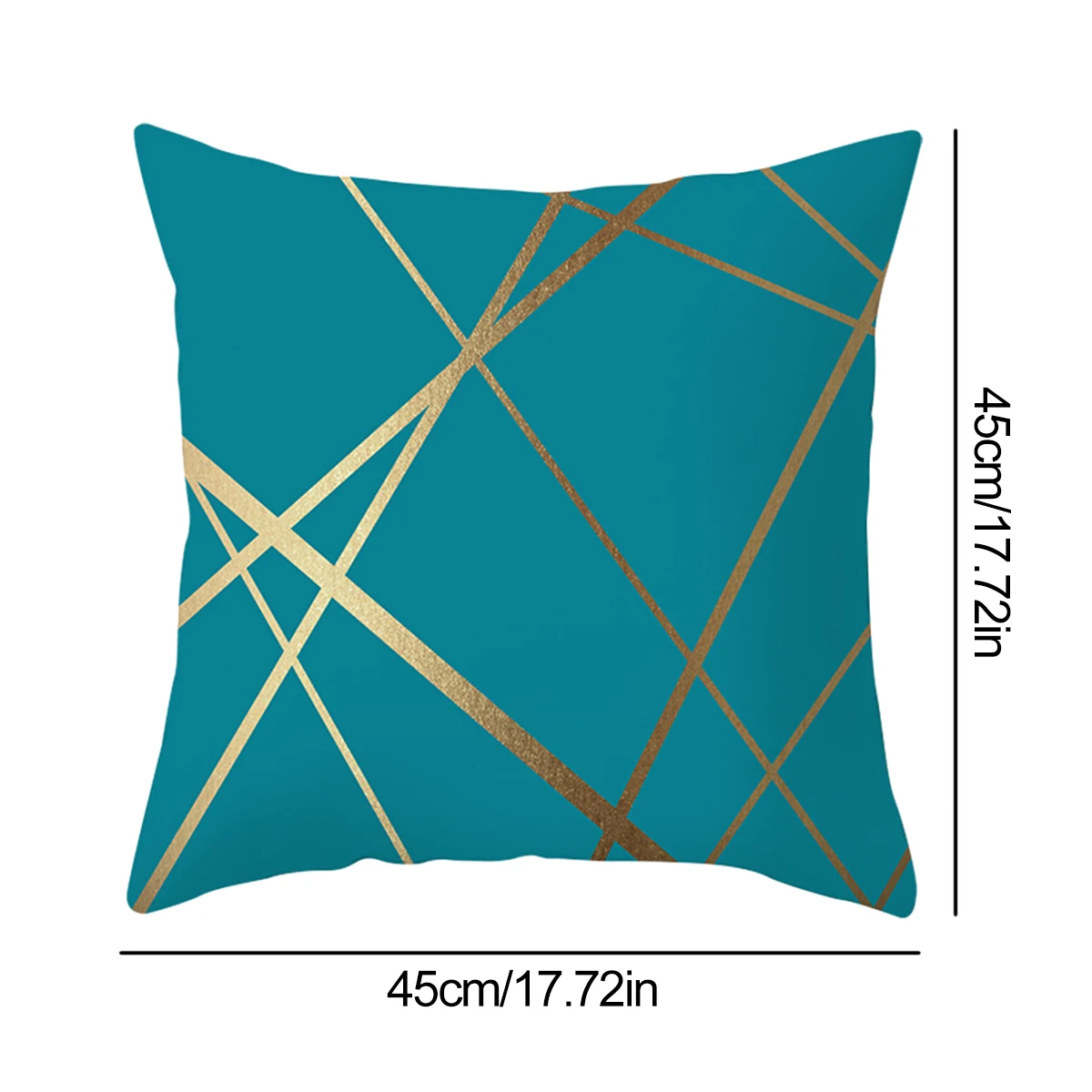 Fashion Design Velvet Cushion Cover 45x45cm Home Decor Golden Line Sofa Pillow Cover Home Pillowcase 4