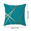 Fashion Design Velvet Cushion Cover 45x45cm Home Decor Golden Line Sofa Pillow Cover Home Pillowcase 4