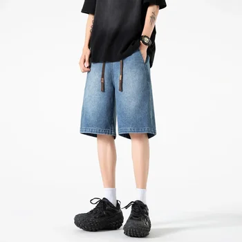2024 Summer Fashion American Style Streetwear Men's Shorts 24XD23026-P45 Trendy High-End Casual Pants