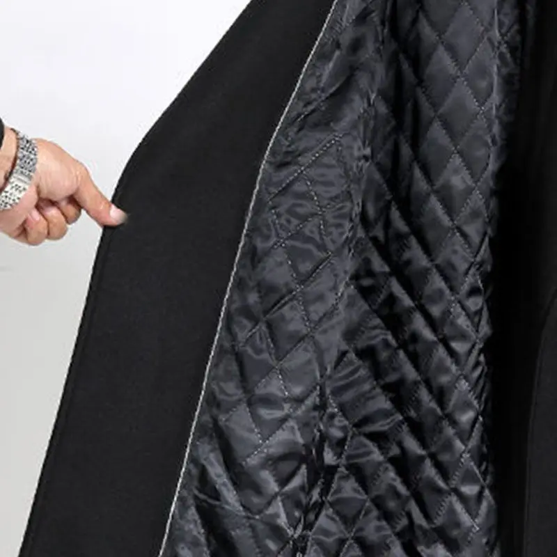 Oversized Korean Woolen Coat Women Solid Colors Lace Up Long Jacket French Style Elegant Fall Winter Thick Midi-Length Overcoat