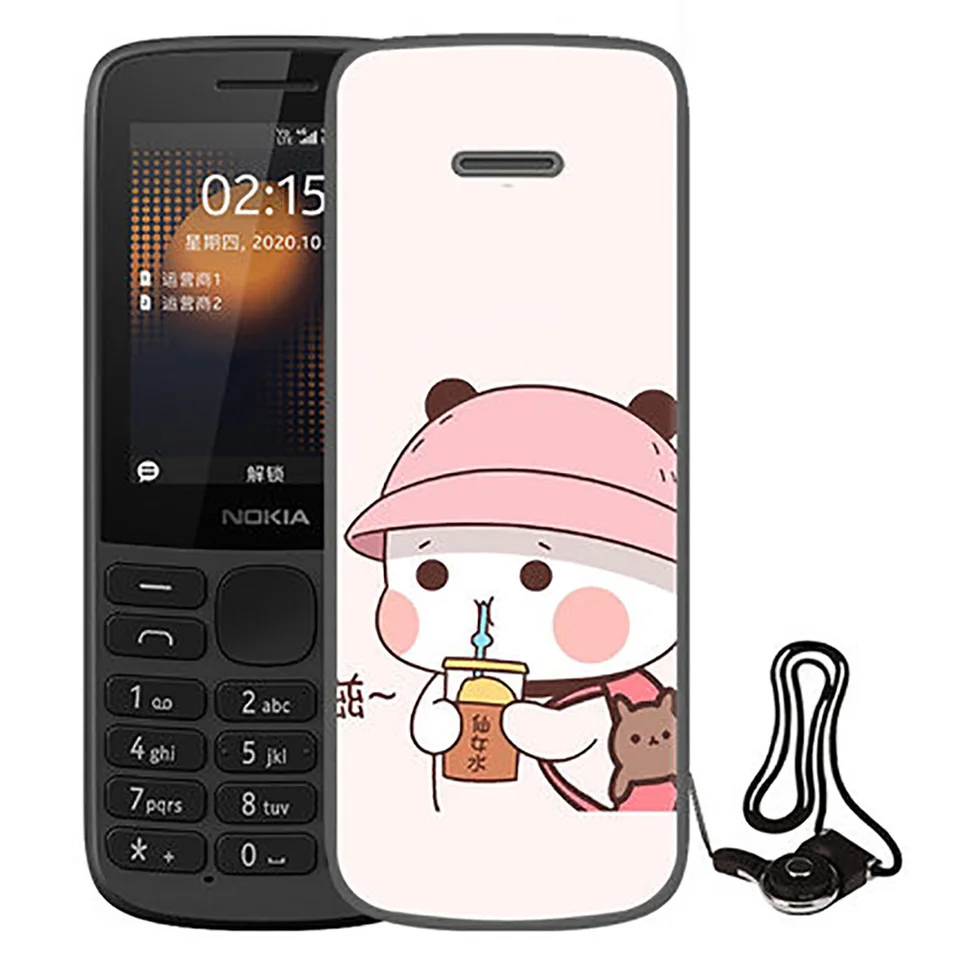 JIENI Cover per Nokia 6300 4G Custodia + 2 Pezzi Vetro