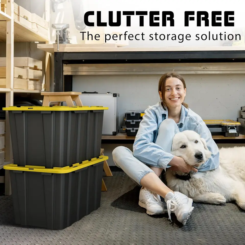 27 Gallon Hdx Storage Totes 27 Gallon Hard Storage Tote HDX 27