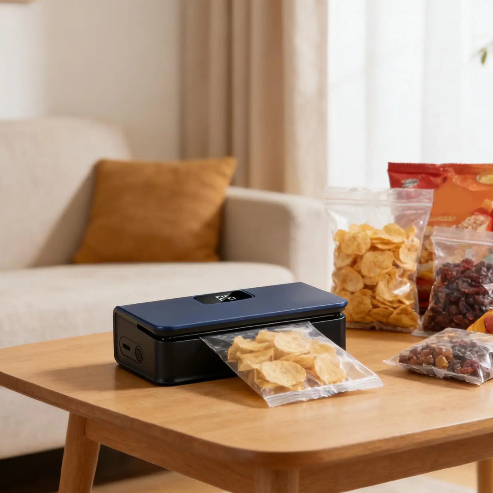 Mini Heat Sealer Plastic Bag Heat Sealing Machine Rechargable Plastic Storage Package Sealer Handheld Clip Bag Food Heat Sealer 3