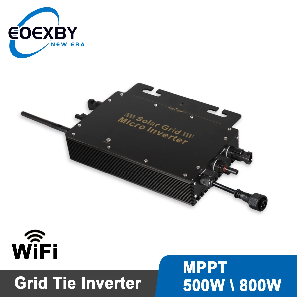 600W 700W 800W Vde Solar Grid Tie Micro Inverter Wifi Mppt Dc18-55V A Ac220V/110V Impermeabile Ip65 Per Balcone Power Station