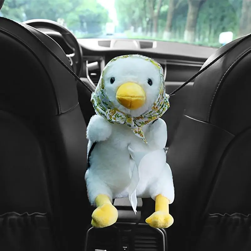 

Car Tissue Holder Zippered Wipe Dispenser With Plush Animal Napkin Case Cute Animal Car Paper Boxes Lovely Napkin Holder For Car