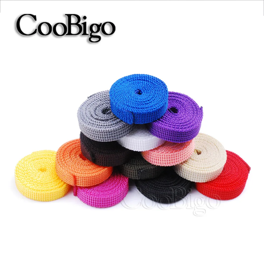 5Yards Webbing Ribbon Safety Belt Polypropylene Backpack Canvas Bags Strap Pets Collar Garment Sewing DIY Craft Accessories 10mm webbing ribbon nylon webbing canvas webbing belt polypropylene webbing tape