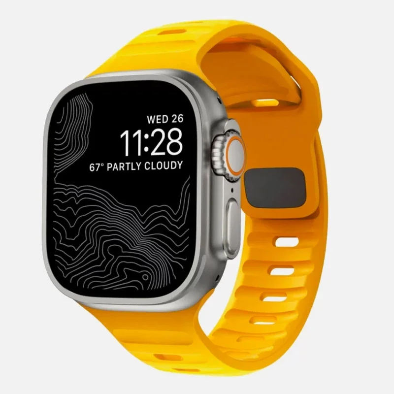 Silicone Sport Band for Apple Watch - Lightweight and Soft Bracelet Strap
