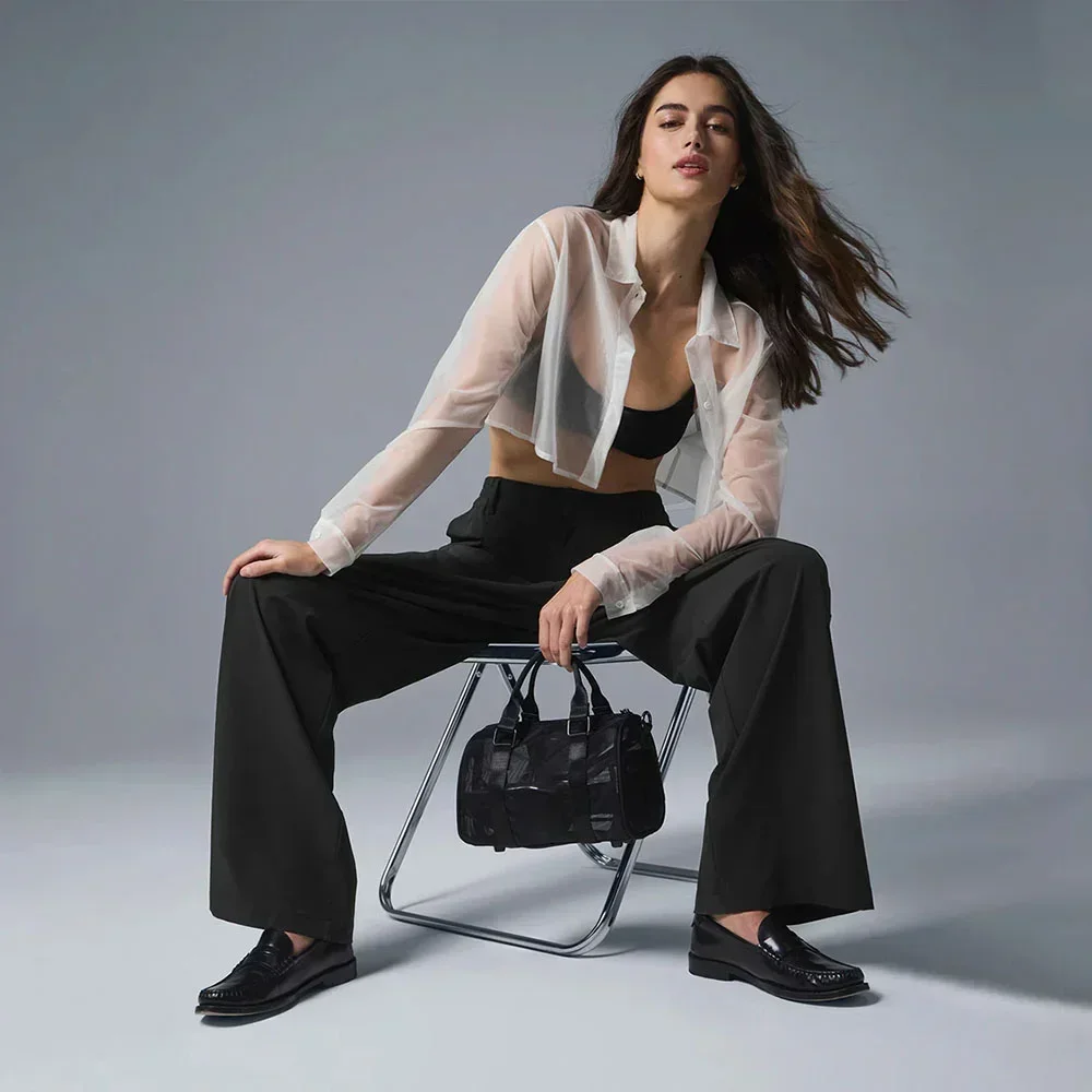 Description Picture 3 of itemMini Sheer Duffle Yoga Sports Fitness Mesh Bag for Women Outdoor Portable Travel One Piece Handbag Storage Makeup Phone Bag