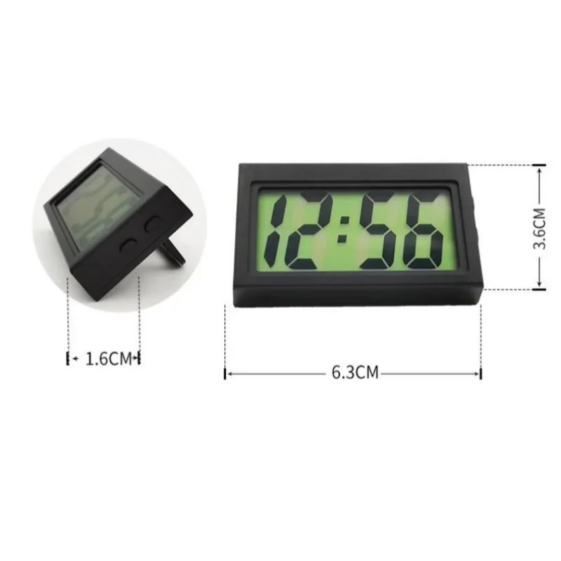 Mini Portable Desk Clock Date 12H Time Display AG10 Battery Powered Electronic Table LCD Clock For Travel Car Bedroom Home Decor lcd digital clock digital desk clock digital clock mini desk clock digital table clock