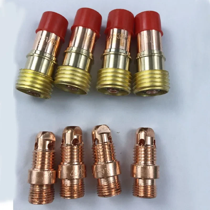 Welding Torch 49Pcs/55pcs TIG Welding Torch Stubby Gas Lens For WP17 WP18 WP26 TIG 10pcs Glass Cup Spares Kit Durable Practical Accessories
