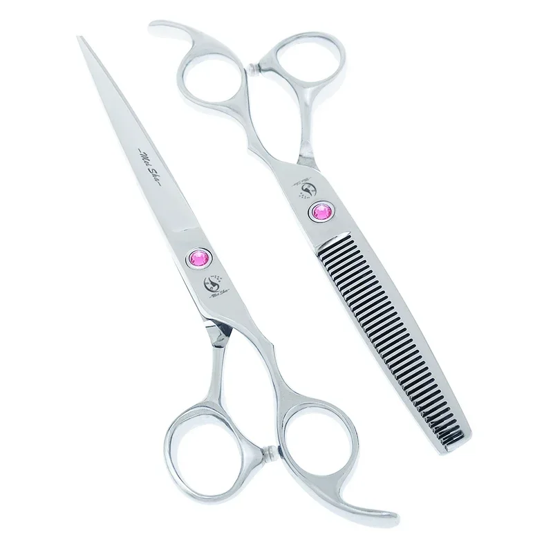 Dog Grooming Scissors 6.5/7/7.5/8 inch Japanese Steel Professional Thinning Shears Animals Haircut Cutting