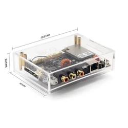 Premium Transparent Acrylic Protective Casing for DIY Audio Board Module (Transparent box)