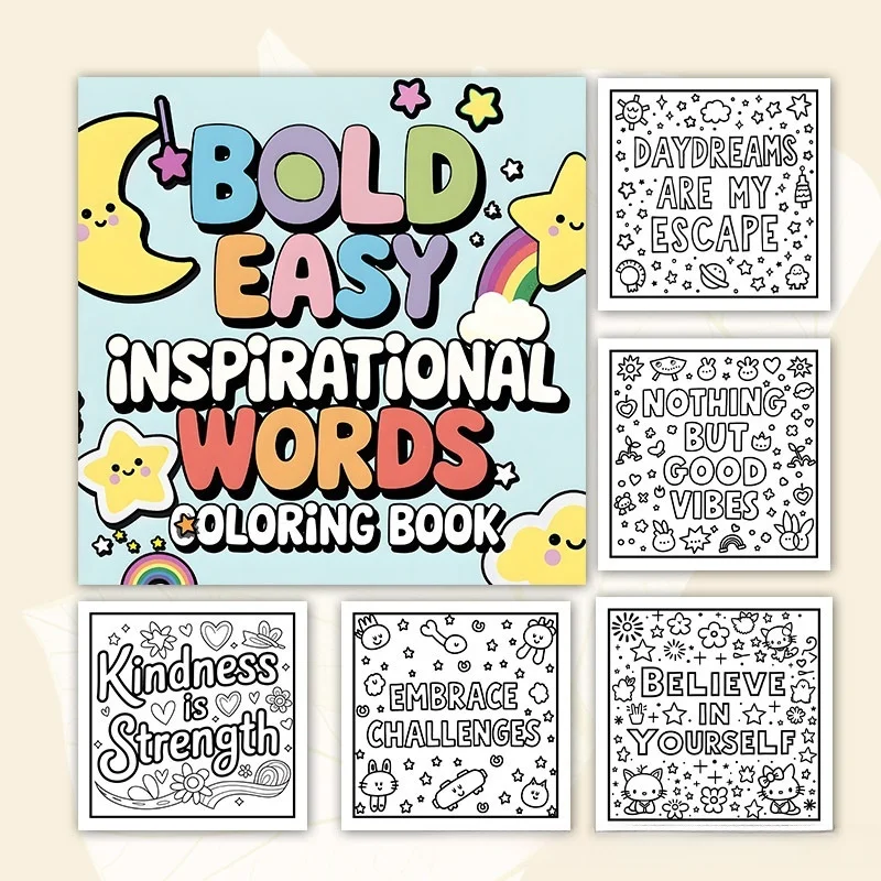 Puzzle Cartoon Flower Animation Drawing Book Creative Cartoon Coloring Book for Adults and Teenagers Stress Relieving Graffiti 5