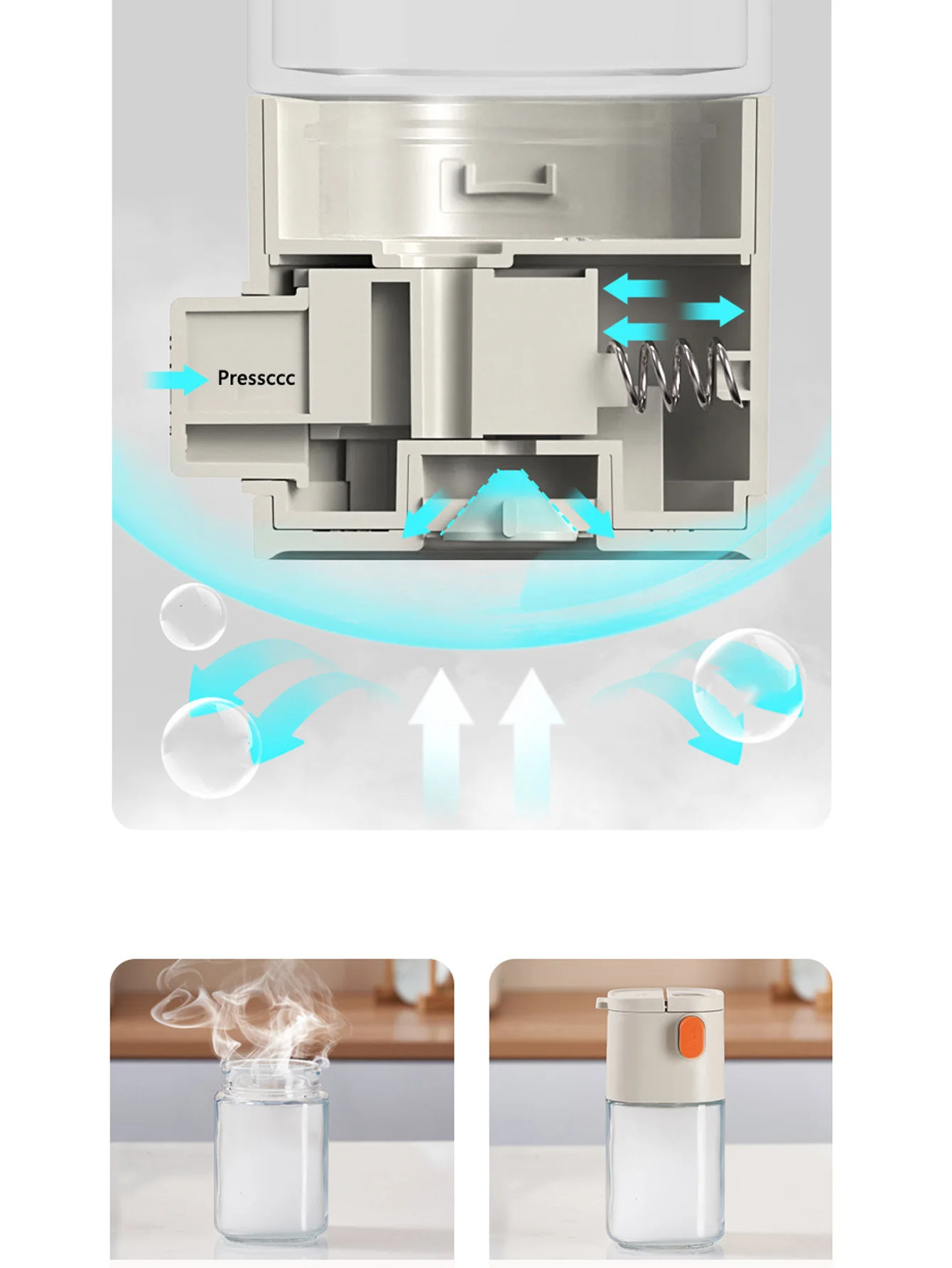 1PC Kitchen 0.5g Glass Quantitative Salt Bottle Seasoning Can Household Spice Dispenser Powder Dispenser Kitchen Accessorie