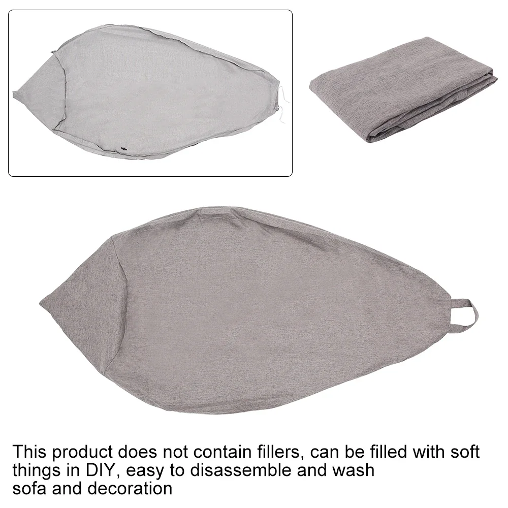 Large Small Lazy Sofa Cover Chairs Without Filler Linen Cloth Lounger Seat Bean Bag Pouf Puff Couch Tatami Living Room sofa cover bean bag chair cover bean bag sofa