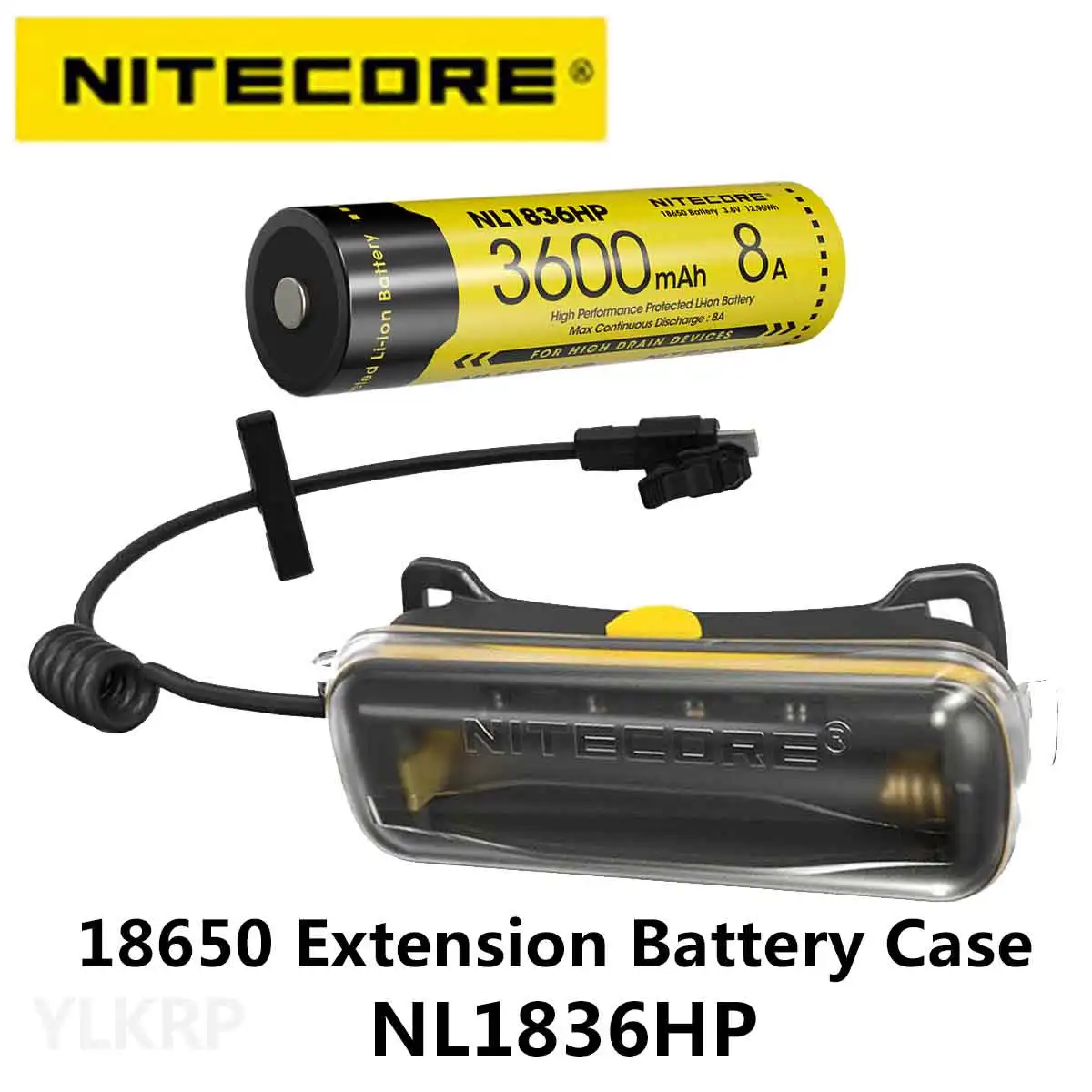 The NITECORE 18650 extended battery pack can be paired with products using 18650 protruding lithium batteries to expand usag 18650 battery holder