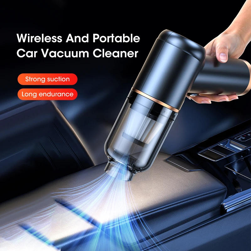 Car Vacuum Cleaner Multi Functional Wireless Vacuum Cleaner Convenient Handheld Vacuum Cleaner Type-C Low Noise Strong Suction
