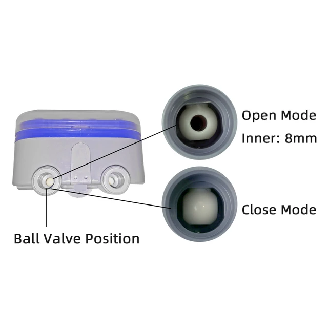 Ball Valve Electronic Automatic Watering Two Outlet Four Dials  Water Timer Garden Irrigation Controller for Garden, Yard #21032 5