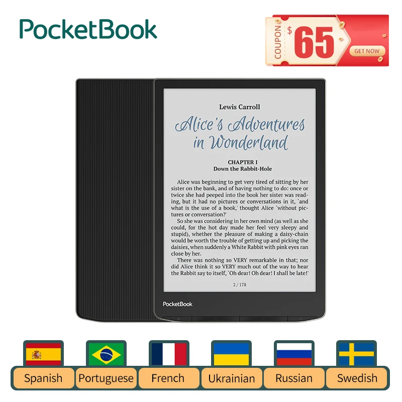 

PocketBook Ebook 7.8inch E Ink Kaleido™ Plus Reader InkPad Color 2 Free Dictionaries Manga Audiobooks Electronic Book 32GB