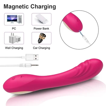 Powerful G-Spot Dildo Vibrator with Female Vibrating Masturbation Clitoris Stimulator Rechargeable Adult Goods Sex Toy for Women 6