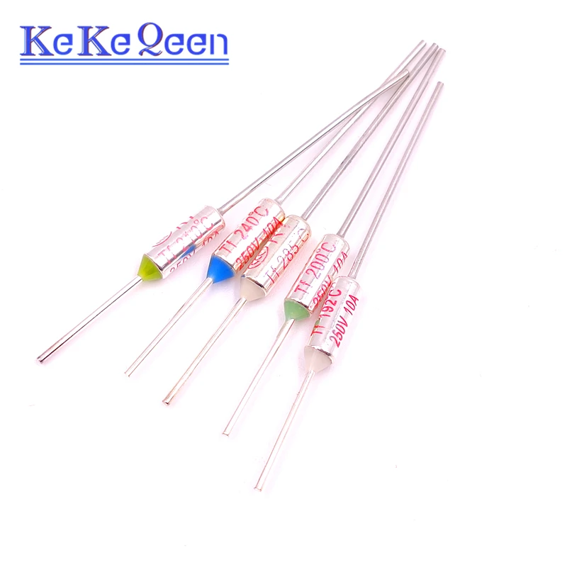 Thermal Fuse 10PCS 10A 15A TF RY-65 RY-72 RY-77 RY-85 RY-95 RY-98 RY-100 RY-105 RY-110 RY-115... Degree 250V Metal Shell Temperature Fuse
