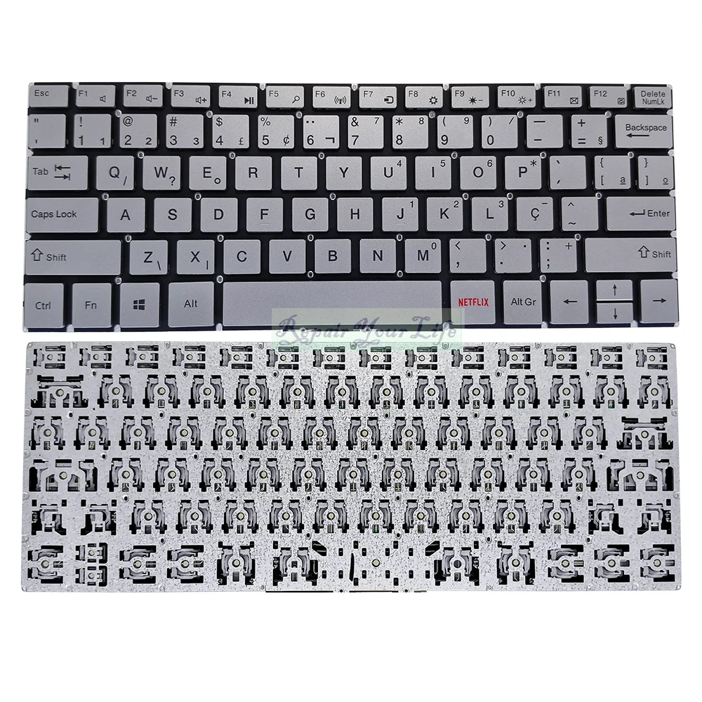 Teclado para Notebook Multilaser Teclado para Notebook Português Teclado Português em M11w Prime Pc301 Pc302 Pc303 Abnt2 Pt-br - Imagem 3