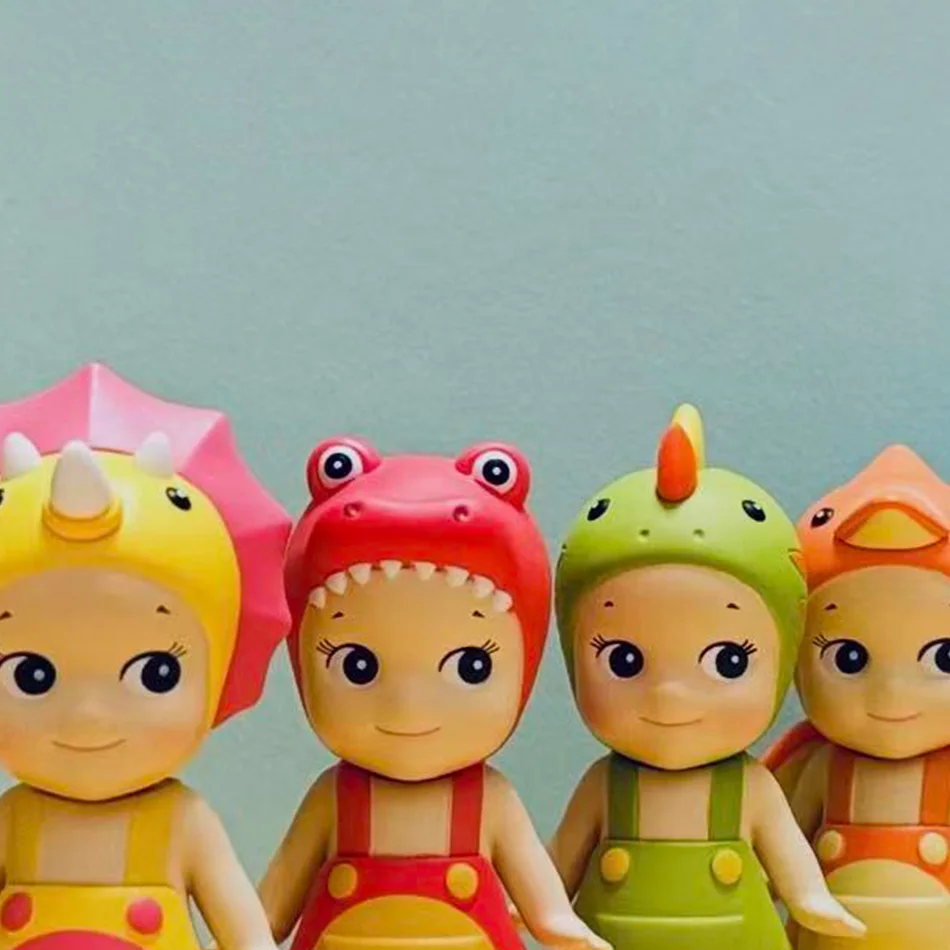 Cute Blind Box Dinosaur Series Mini Anime Figurines Car Ornaments Childrens Christmas Birthday Gifts Mystery Toy 2