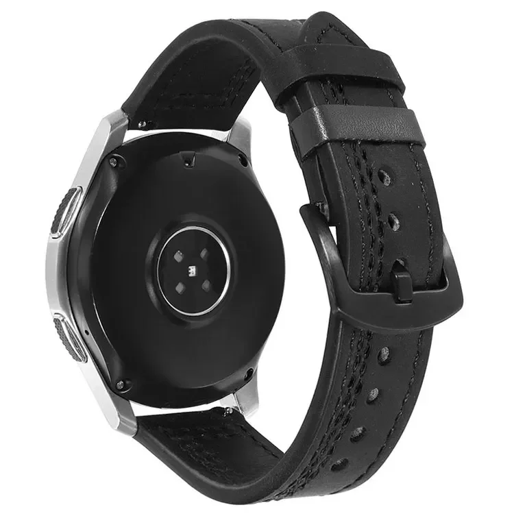 Elegant Leather Watch Band - Premium Sport Bracelet Strap, 20mm/22mm Adjustable Size