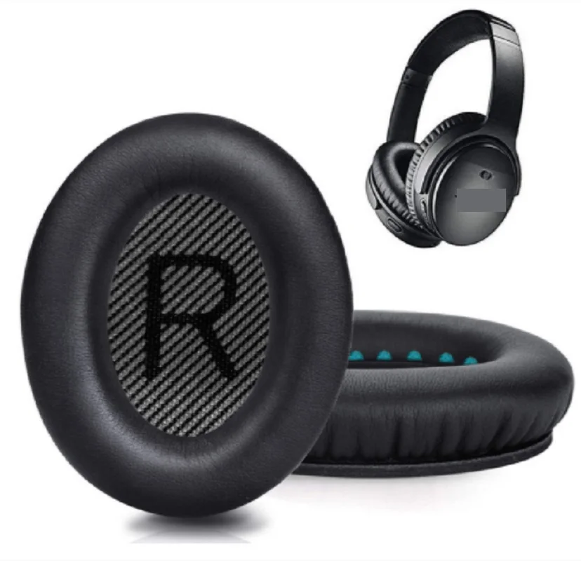 Premium Protein Leather Replacement Ear Pads for Bose QuietComfort Headphones