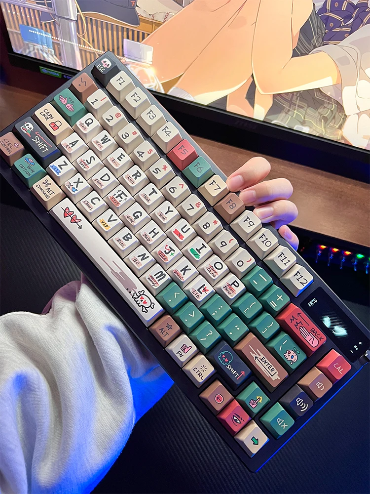 Graffiti Tema, Perfil Cereja, Acessórios Teclado Mecânico