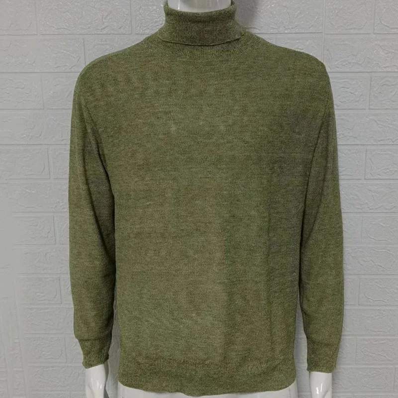 Men's Knitwear 2023 Autumn And Winter New Turtleneck Knitwear Slim-Fit Pullover Base Sweater