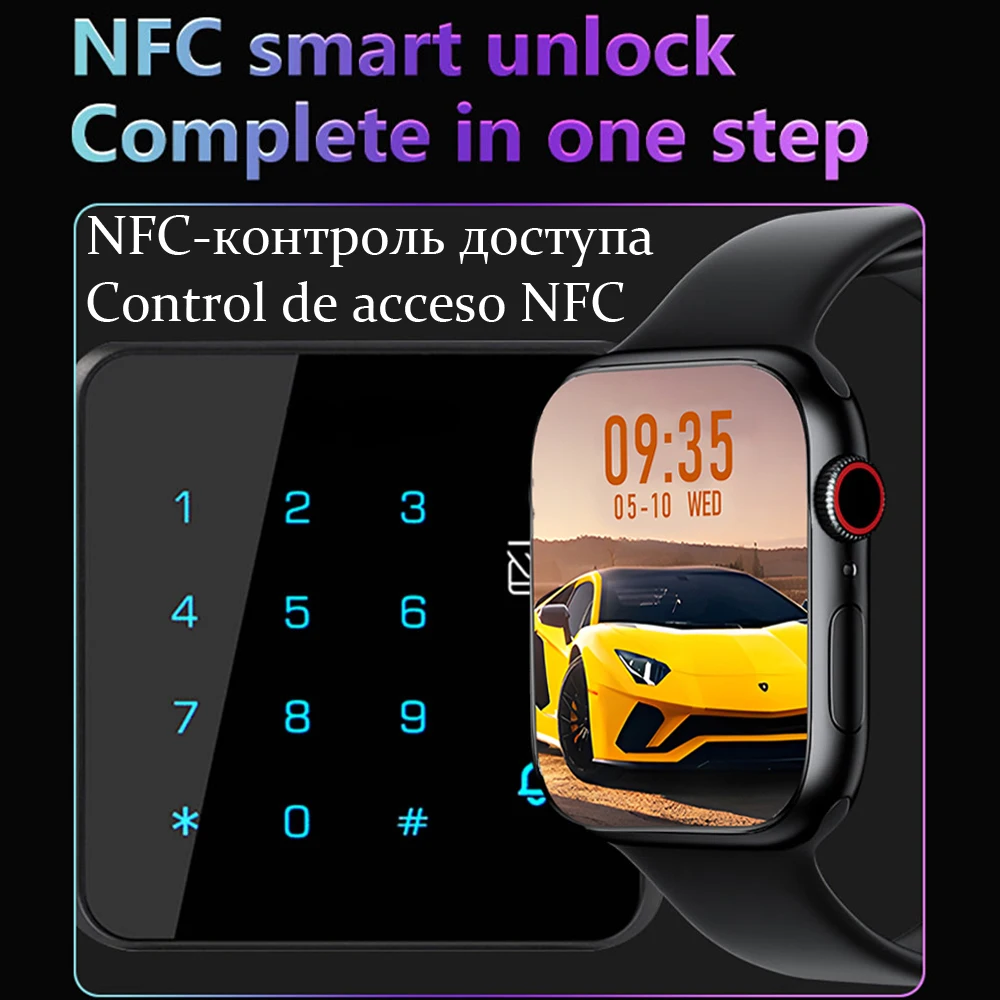IWO Ʈ ġ  ø 7 NFC 1.9 ġ  Smartwatch   ɹڼ ƮϽ ƮĿ ð ȵ̵ IOS