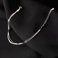 Fashion 925 Sterling Silver Bracelets for Women Simple Korean Multi Layer Coil Adjustable Bracelets Party Wedding Jewelry Gifts