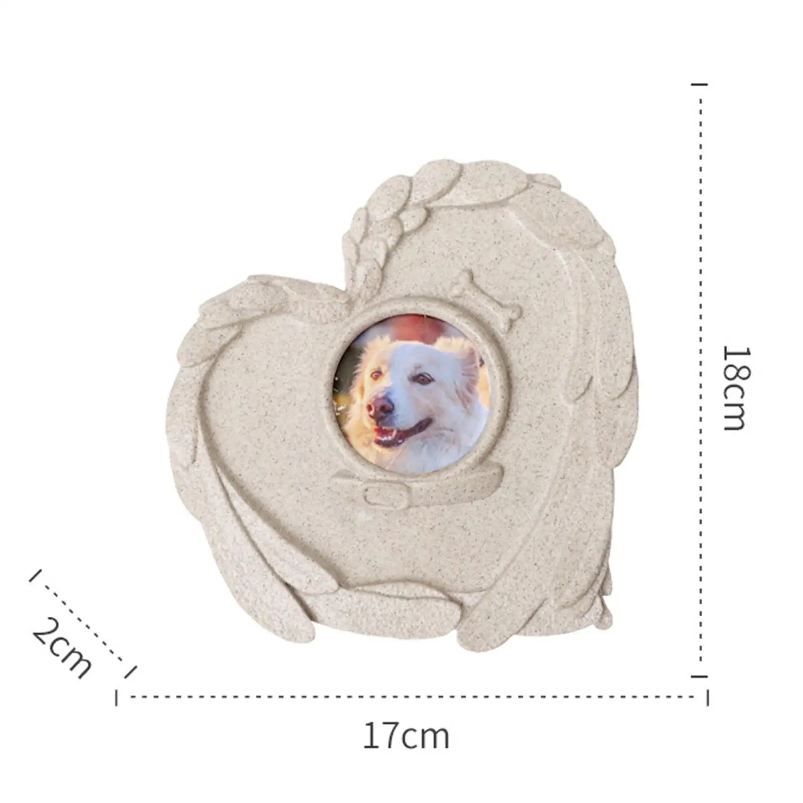 애완동물 기념 돌 강아지 고양이 묘비, 하트 모양 고양이 주둥이, 실내 정원 잔디, 뒤뜰 동정, 애완동물 기념 선물
