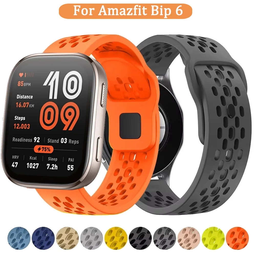 Breathable Silicone Sport Strap, 22mm
