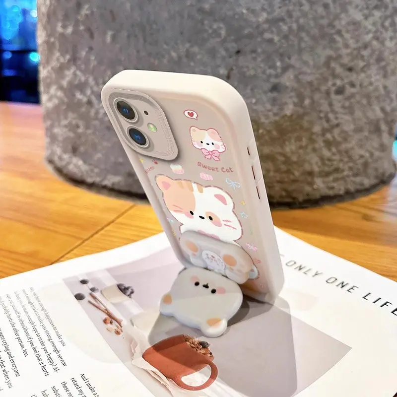 11 Süße Katzen-Sky-Eye-Armband-Handyhülle für iPhone 11 12Pro 12Mini 12ProMax 6Plus 7 8 6S SE3 11Pro SE2 XSMAX XS X XR Cover – Detail 3