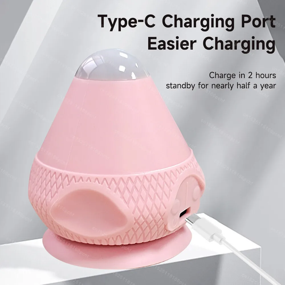 Silicone Vibrating Fascia Ball Massager Suction Cup for Wall-Mounted Body Massager Trigger Point Muscle Relaxation Pain Relief