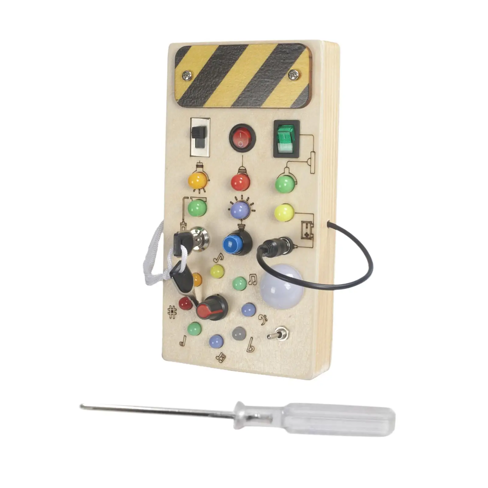 

Lights Switch Busy Board Toys with Buttons Toddlers Learning Cognitive Early Educational Toy Travel Toys Learning Skill Toy