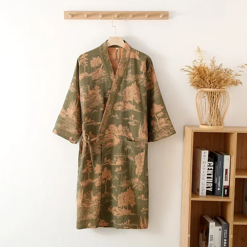 ตัวเลือกสินค้า เสื้อคลุมผ้าฝ้ายกิโมโน ฤดูใบไม้ร่วง-ใบไม้ผลิ
