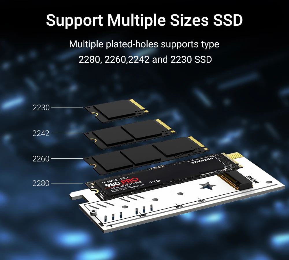 jeyi argb pcie nvme pcie para nvme adaptador de cartão com dissipador de compatível com pcie argb sync