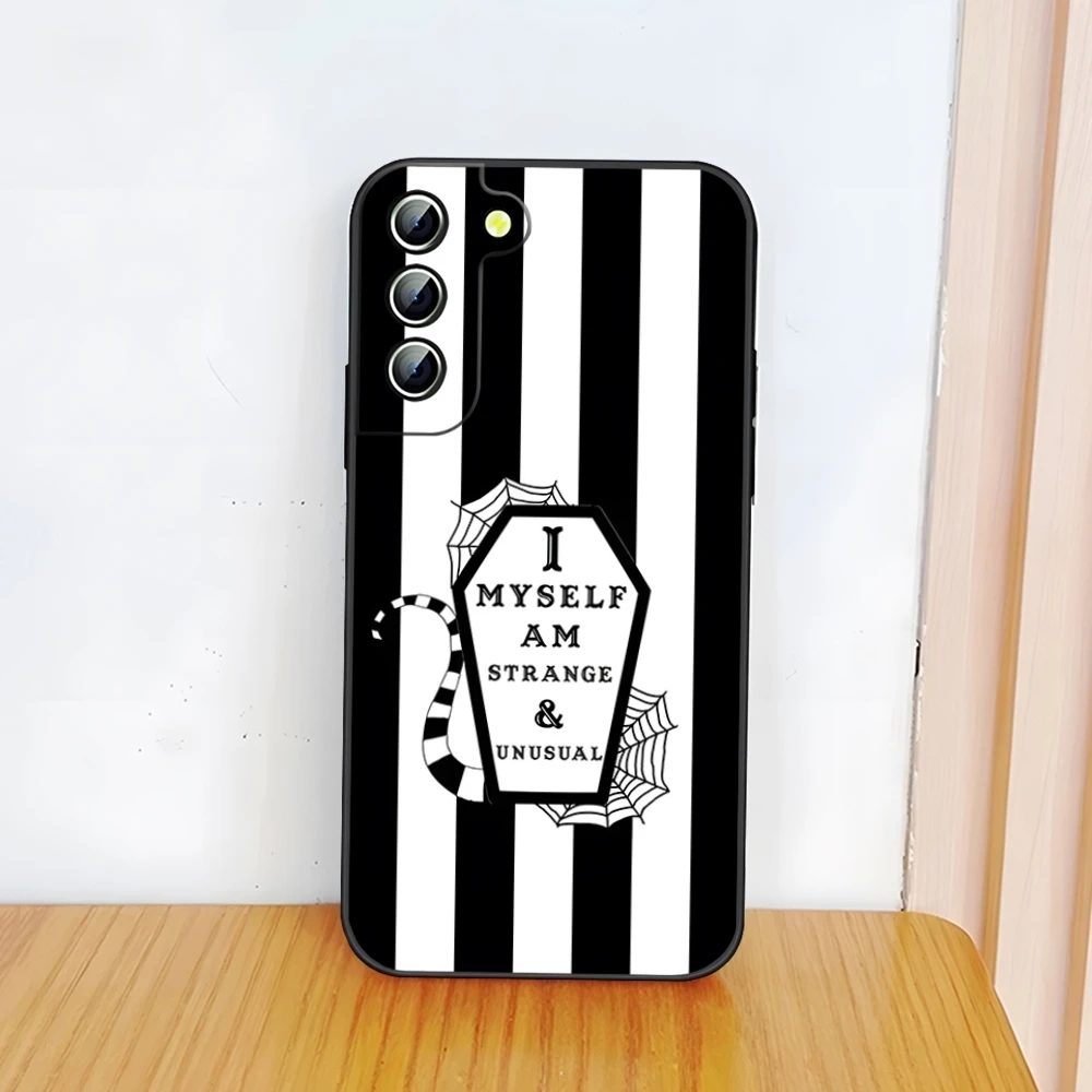 thumbnail image 1 of B-Beetlejuices Handbook Phone Case for Samsung S24 Ultra S22 S23 S20 Fe S21 Plus Galaxy A54 A34 A24 A53 Note 20 Back Cover, 1 of 4