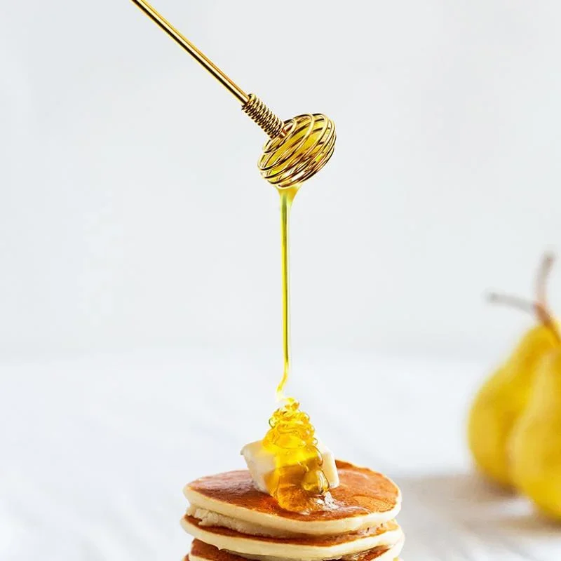 Creative Bar Bartender Artifact Stainless Steel Stirring Rod Long Handle Milk Tea Coffee Cocktail Honey Stirrer