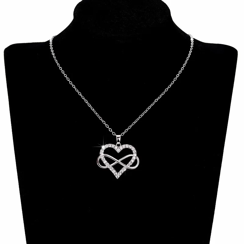 Collana Con Ciondolo A Cuore In Argento Sterling 925 E Zirconi, Oro Rosa, Lunghezza Catena 45 Cm - Regalo Per Donne E Ragazze - 4