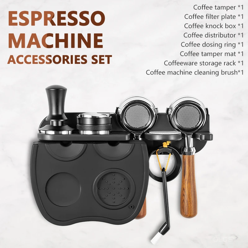 8 Pieces Set Espresso Machine Accessories Set 51/54/58mm Coffeeware Set