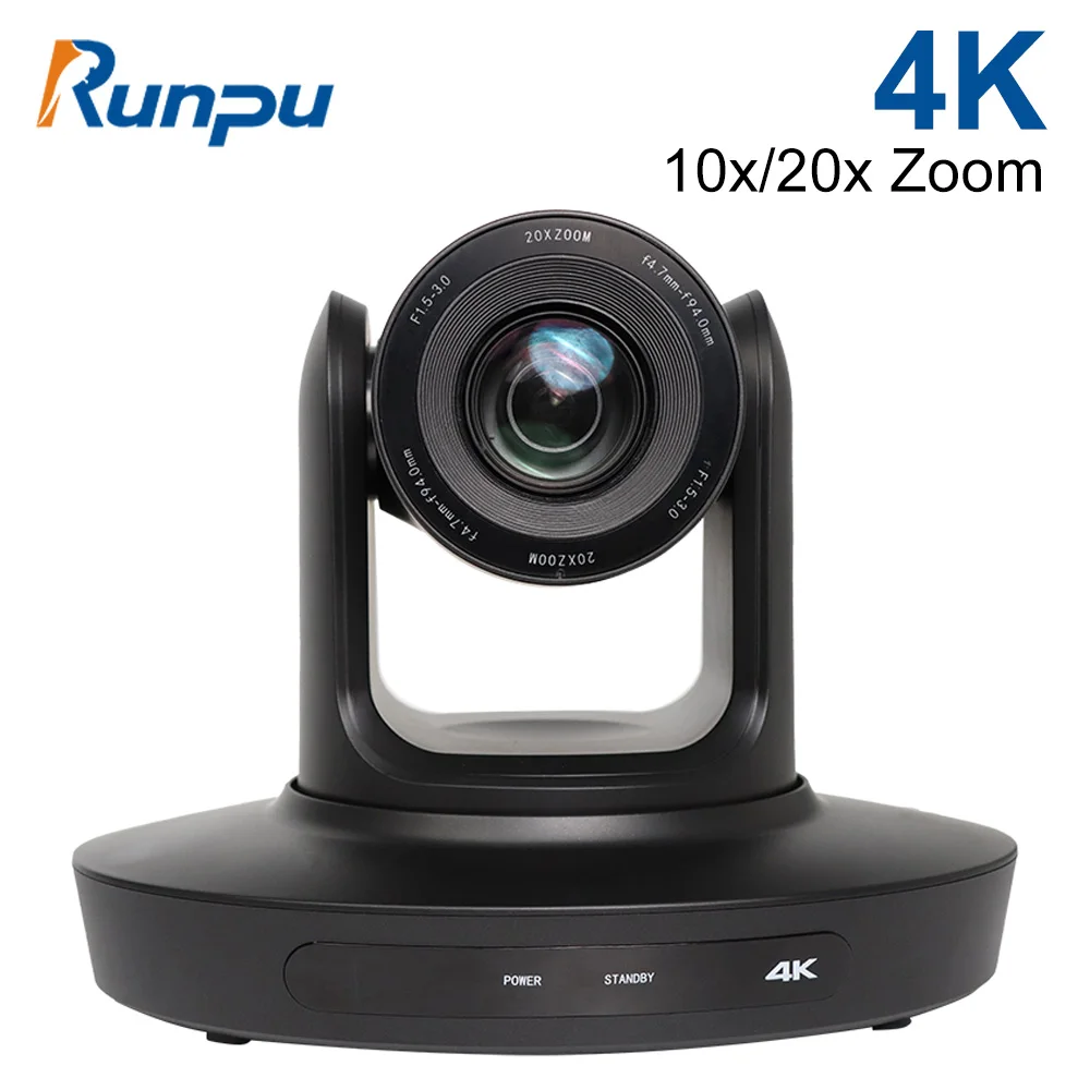 4K Conference Camera PTZ Video Camera 10x 20x Zoom HDMI USB3.0 IP Live Streaming Camera For Business Events Teacking Youtube Obs