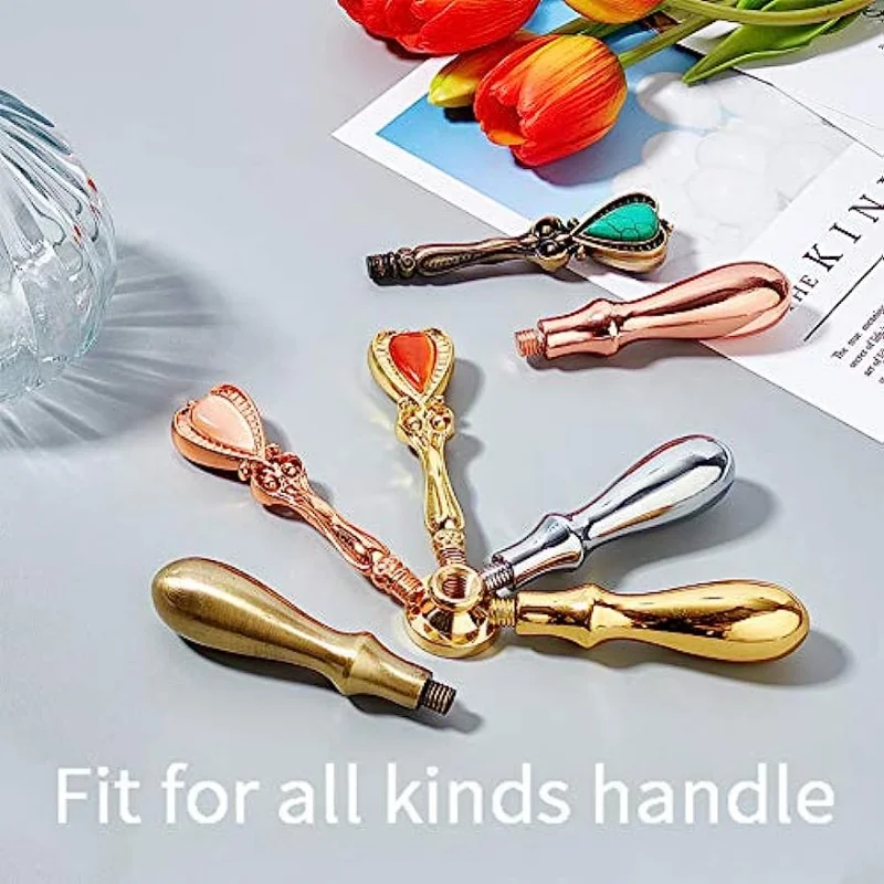 Timbro Sigillo Ceralacca Vintage A Fiore - Per Biglietti, Buste, Matrimoni E Feste - Foto 10